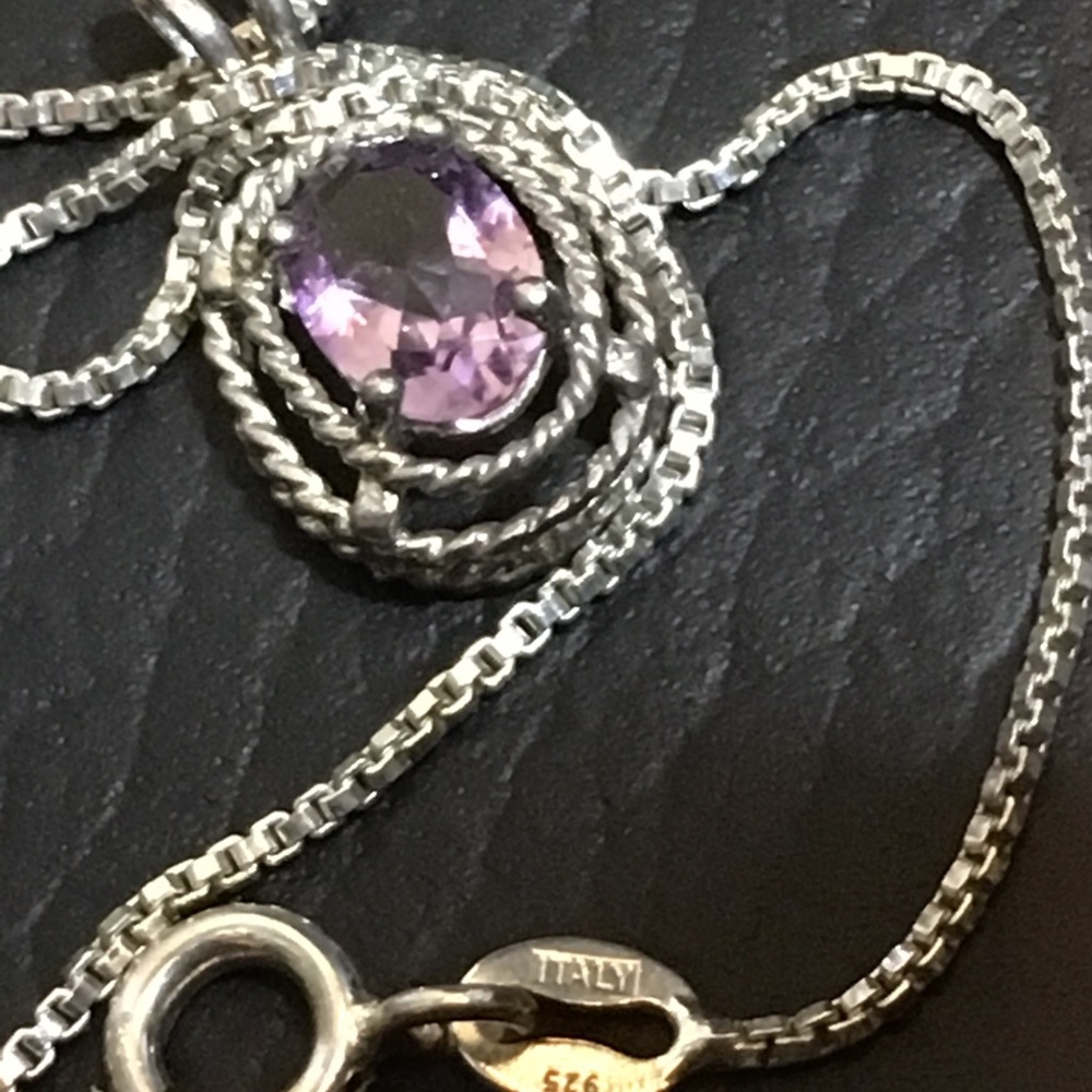Sterling silver set, necklace & matching earrings